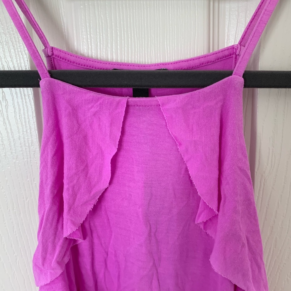 NWT Express Pink Ruffle Tank Top - Picture 5 of 7